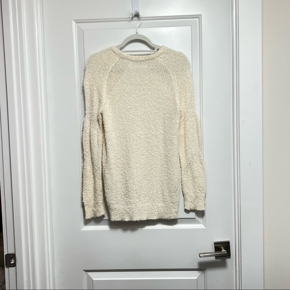 IRO Ines Fuzzy Textured Off White Knit Sweater Size Small. - Picture 7 of 9